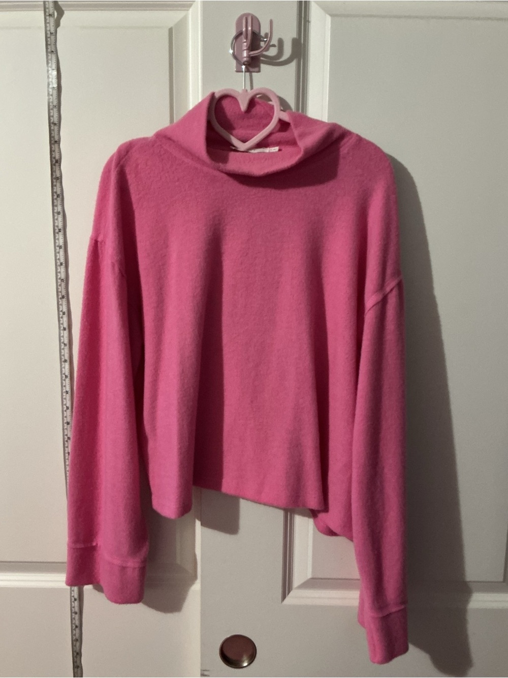 Lush Pink Funnel Neck Sweater